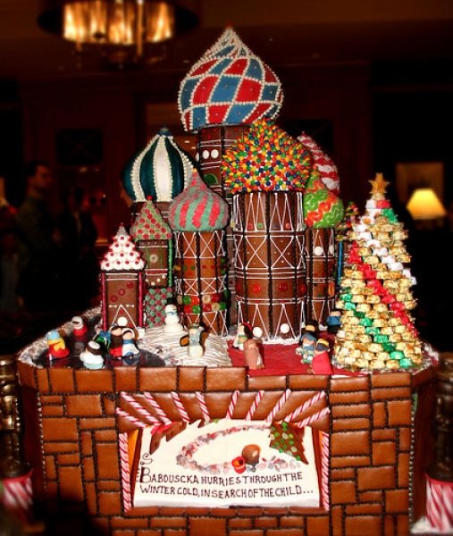 gingerbread house with candy decorations