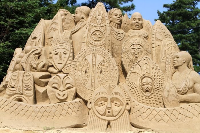 The Sand Museum in Tottori, Japan