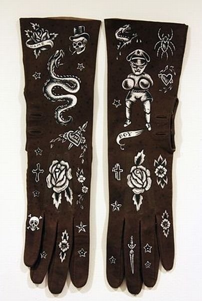The Tattooed gloves by Ellen Greene