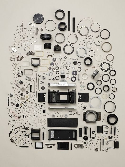 Disassembled objects by Todd McLellan
