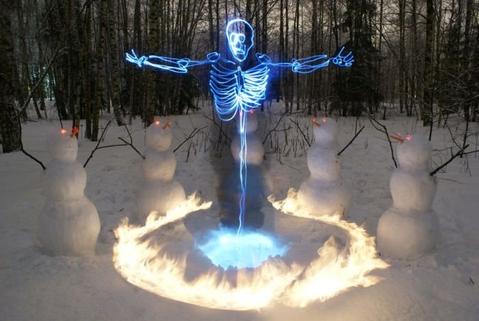 Light paintings by Janne Parviainen