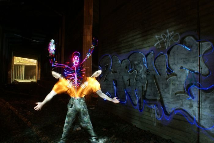 Light paintings by Janne Parviainen