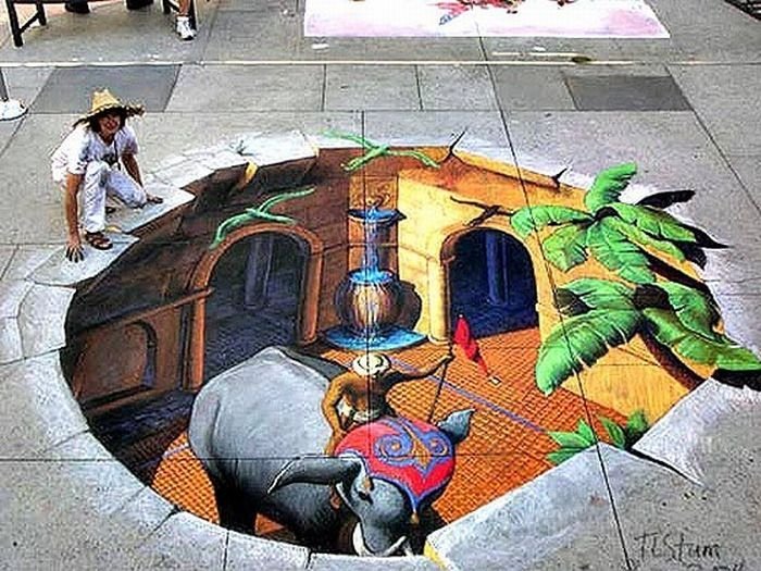 3D street art