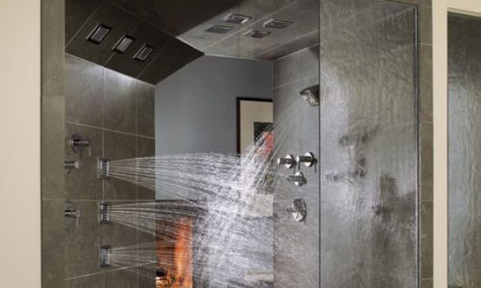 modern shower