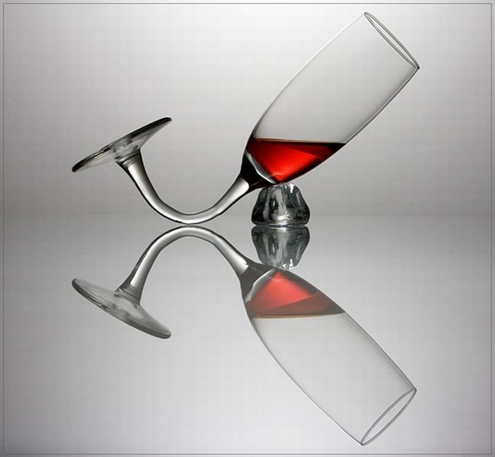 wine glass art