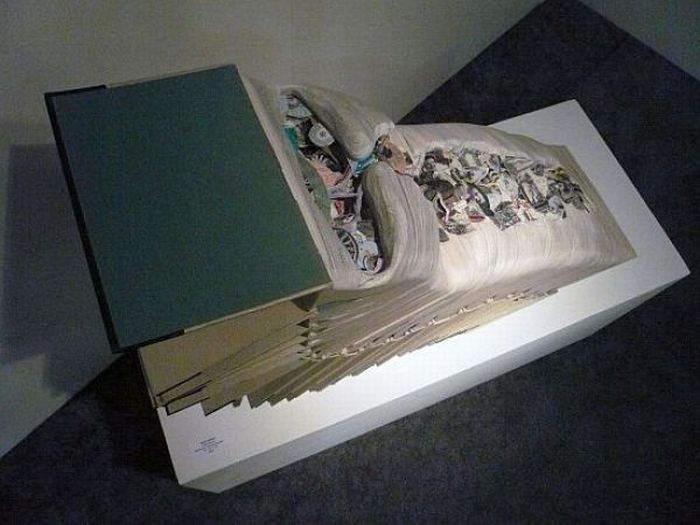 book sculptures