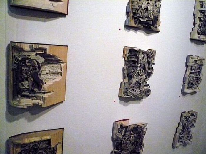 book sculptures