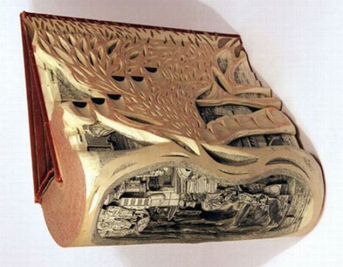 book sculptures