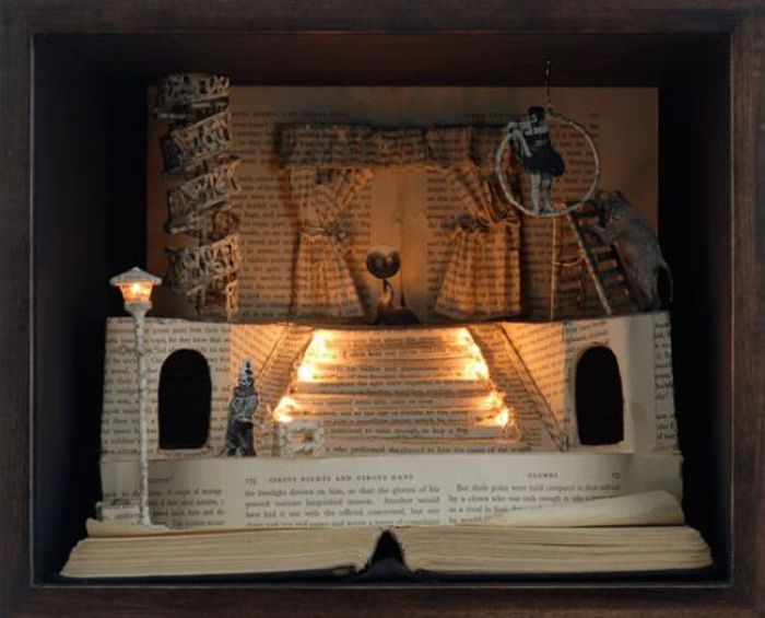 book sculptures