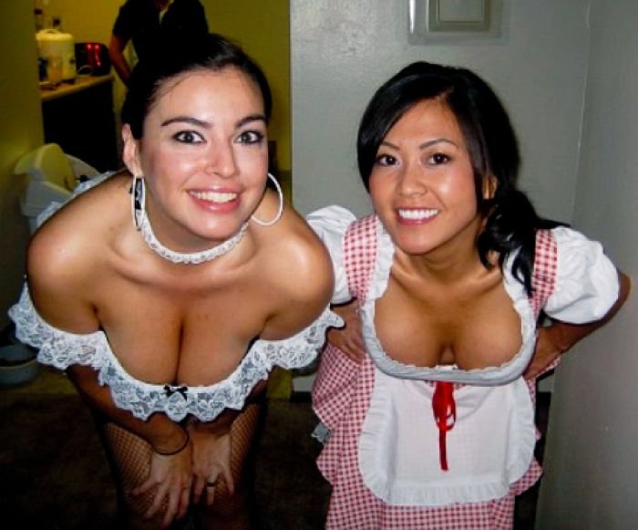 halloween breasts cleavage girls