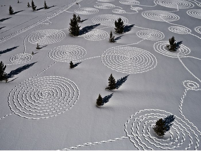 snow drawings