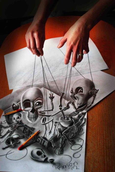 3D drawings by Ramon Bruin