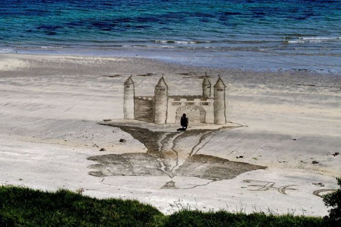 3D beach art