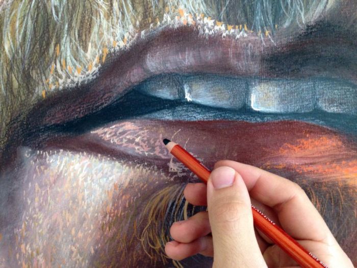 Photorealistic painting art by Dino Tomic