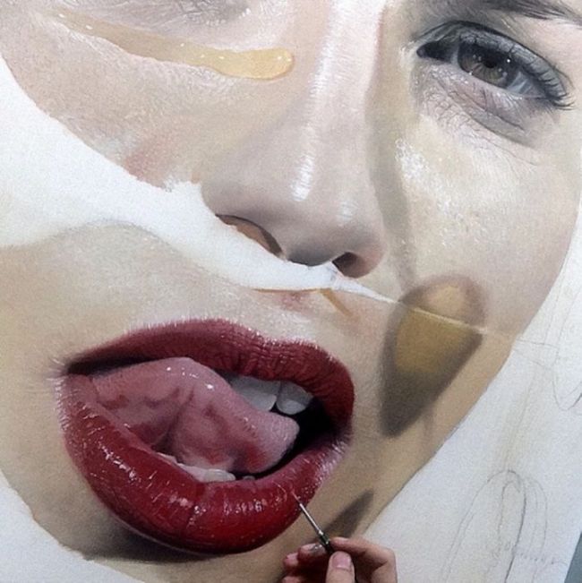 Photorealistic painting by Mike Dargas