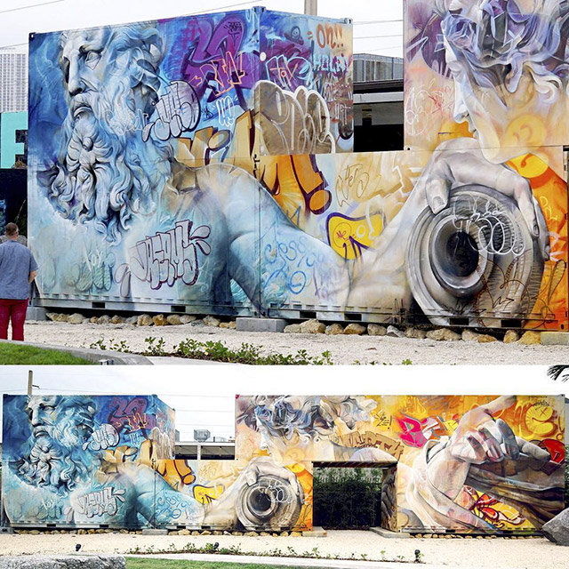 Street art graffiti by Pichi & Avo