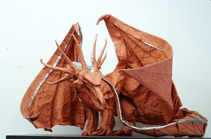 Origami art by Akira Yoshizawa