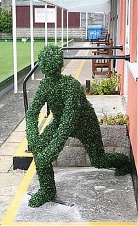 Art & Creativity: green statues