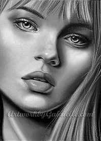 Art & Creativity: pencil drawing female portrait