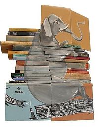 TopRq.com search results: artwork on spines of stacked books
