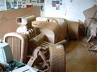 Art & Creativity: Cardboard vehicle by Chris Gilmour