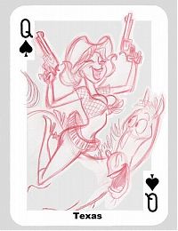 Art & Creativity: queen playing card
