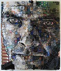 Art & Creativity: Junk portrait by Zac Freeman
