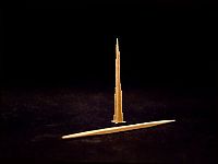 Art & Creativity: one toothpick tiny sculpture