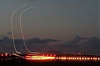 Art & Creativity: airplane long exposure photo