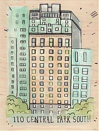 Art & Creativity: Buildings in New York City, illustration by James Gulliver Hancock