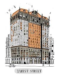 TopRq.com search results: Buildings in New York City, illustration by James Gulliver Hancock