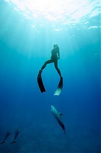 Art & Creativity: One Ocean One Breath freediving collaboration by Eusebio And Christina Saenz De Santamaria