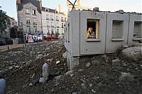 Art & Creativity: Follow the Leaders, A Corporate City in Ruins by Isaac Cordal, Place du Bouffay, Nantes, France
