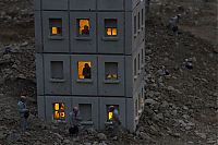 Art & Creativity: Follow the Leaders, A Corporate City in Ruins by Isaac Cordal, Place du Bouffay, Nantes, France