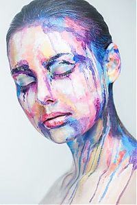 Art & Creativity: Weird Beauty series, Art of Face paintings by Alexander Khokhlov