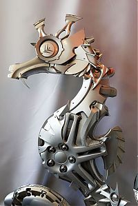 TopRq.com search results: Hubcap sculpture creatures by Ptolemy Elrington