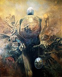 TopRq.com search results: Fantastic realism and surrealistic oil paintings by Zdzisław Beksiński
