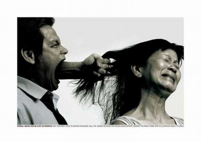 violence against women ads