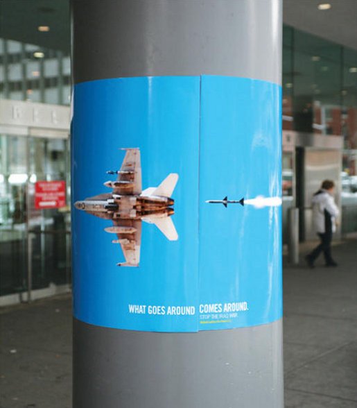 Advertisement campaign to end the war in Iraq