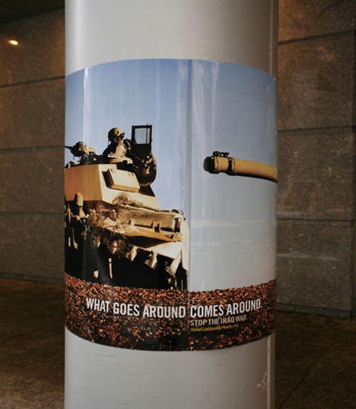 Advertisement campaign to end the war in Iraq