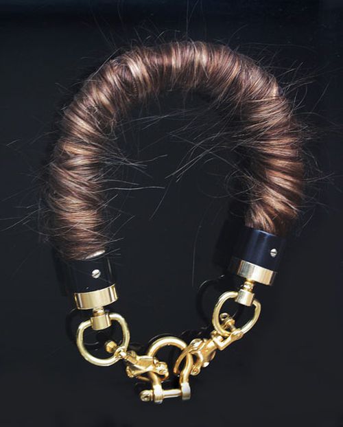 Jewelry from hair by Anna Schwamborn