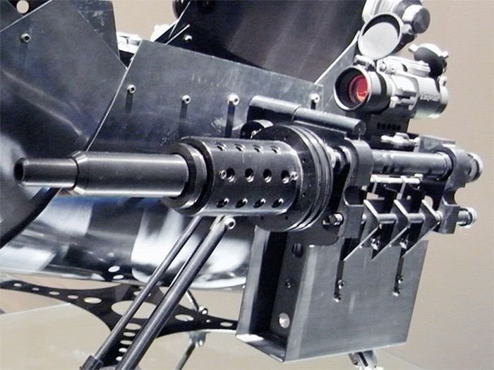 Stroller with machine guns