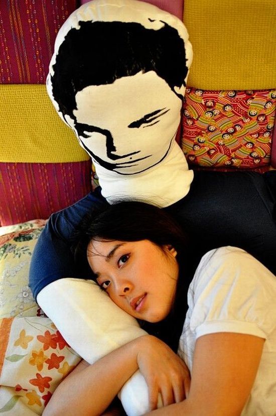 pillow for lonely woman