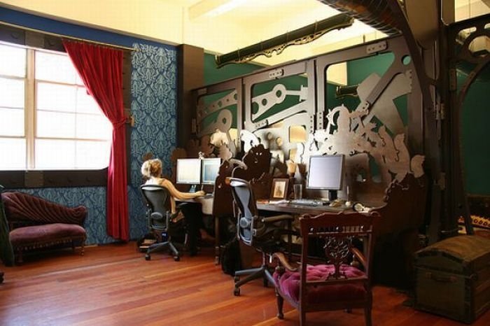 creatively decorated office