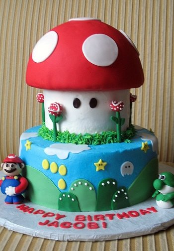 super mario cake