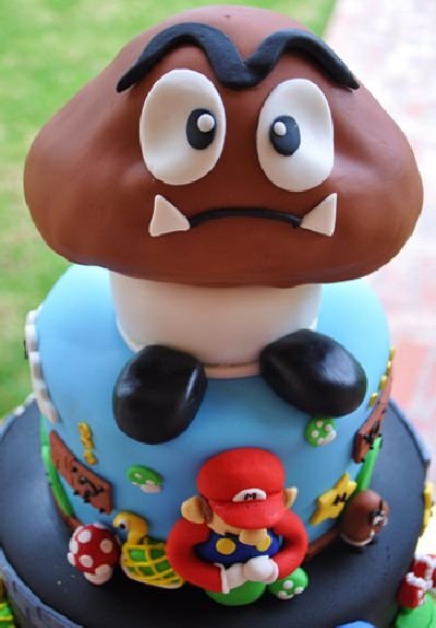 super mario cake