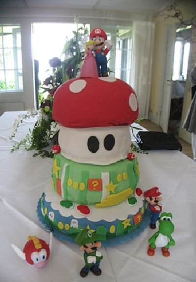 super mario cake