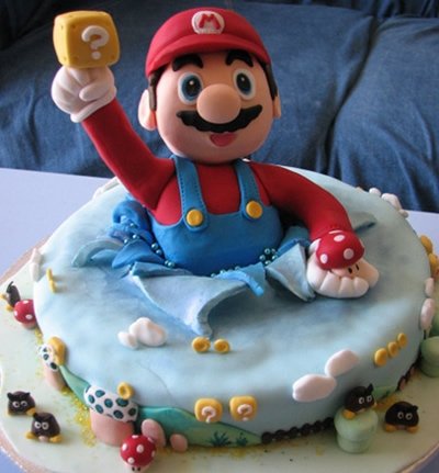 super mario cake