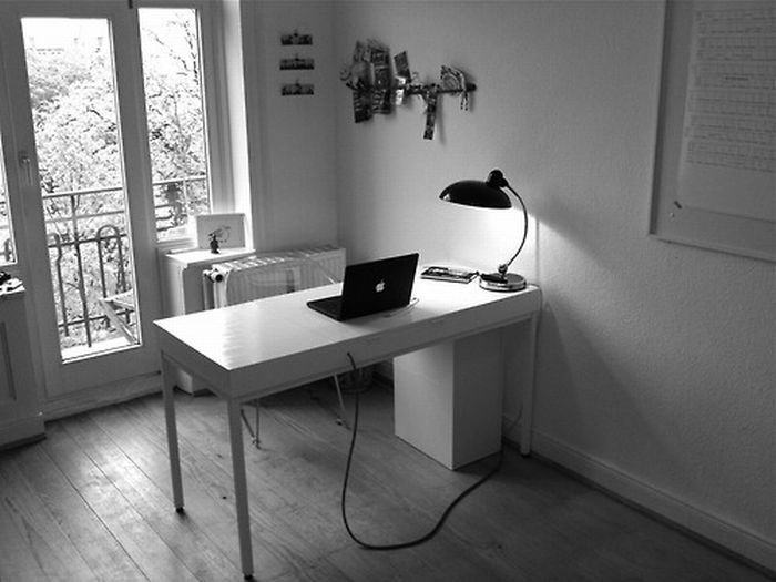 clean minimal workspace