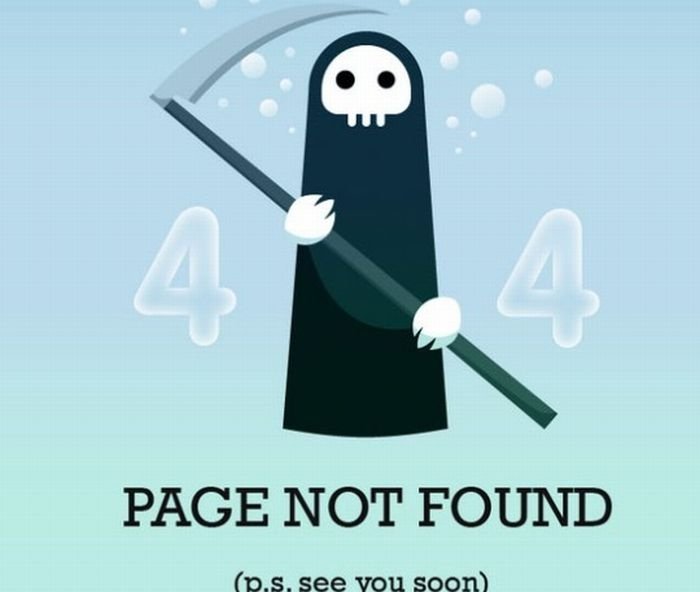 HTTP 404 error page